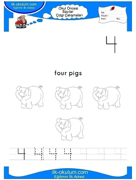 Çocuklar İçin Çizgi Çalışma Sayfaları 